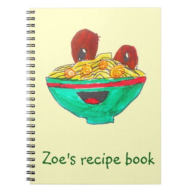 Drôle dessin animé spaghetti recette livre d'art (Devant)