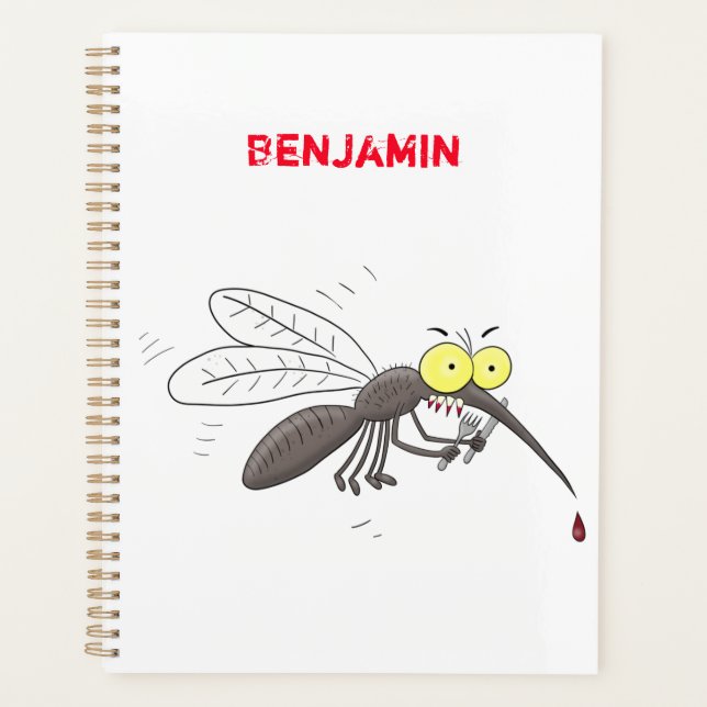 Drôle dessin d'insecte moustique (Devant)