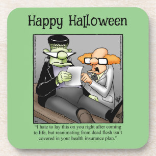 Drôle Dessous de verre d'Humour Halloween