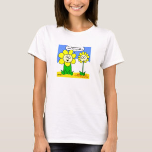 Drôle Dieting Flower Cartoon Dames T-shirt