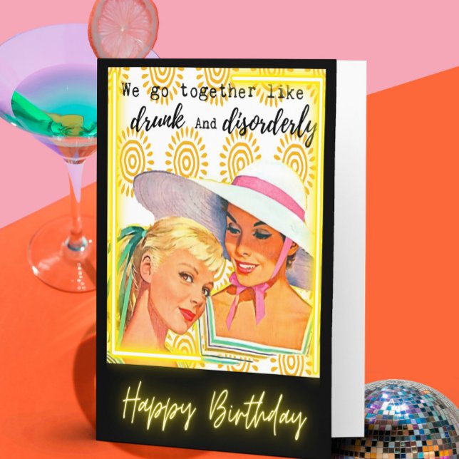 Drôle Dire Carte d'Anniversaire Femme Meilleur Ami (Créateur téléchargé)