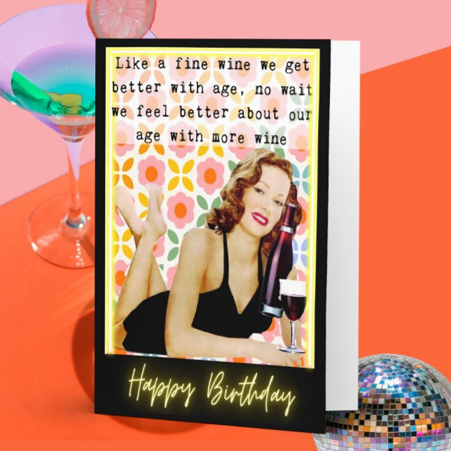 Drôle Dire Carte d'Anniversaire Femme Meilleur Ami (Créateur téléchargé)