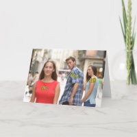Drôle Distrait Boyfriend Carte d'anniversaire