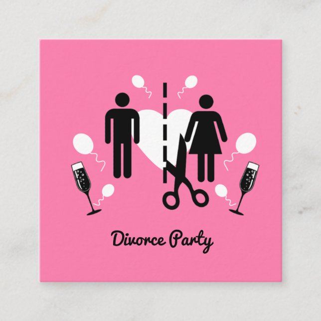 Drôle Divorce Invitations (Devant)