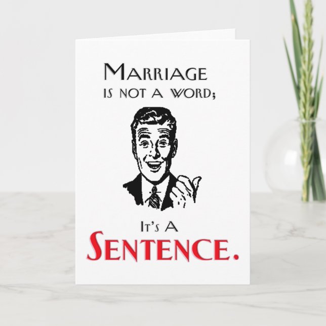 Drôle Divorce Plaisanterie Carte de voeux (Devant)