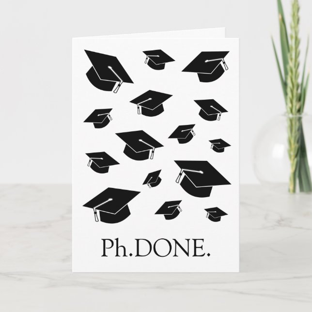 Drôle Doctorat / Doctorat carte de Graduation (Devant)