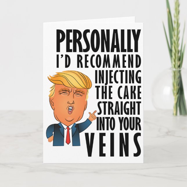 Drôle Donald Trump carte d'anniversaire (Devant)