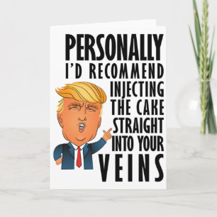 Drôle Donald Trump carte d'anniversaire