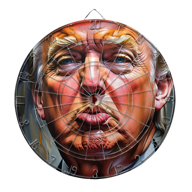Drôle Donald Trump Cible de flechettes Pucker (Devant)