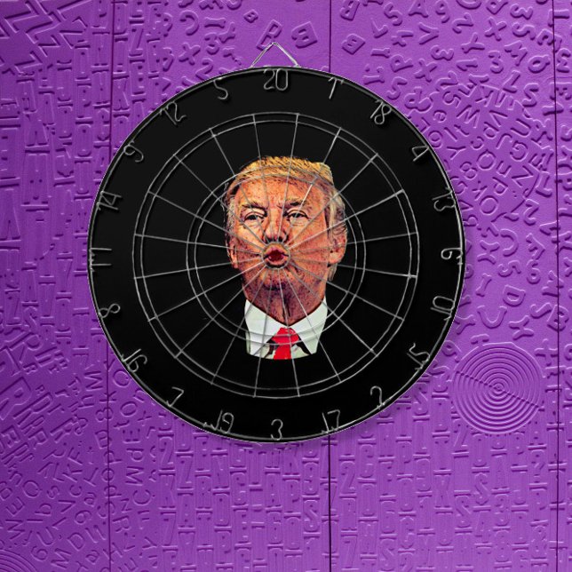 Drôle Donald Trump Cible de flechettes Pucker (Créateur téléchargé)