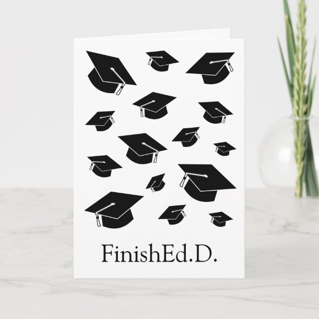 Drôle EdD / Docteur en éducation carte de diplôme (Devant)