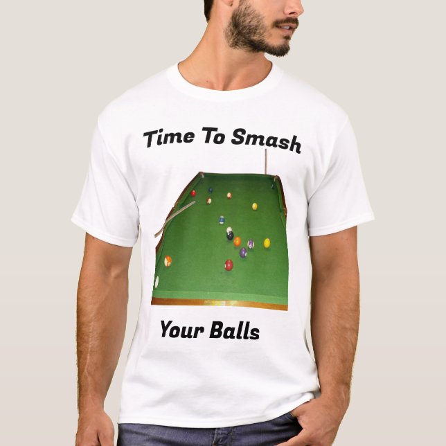 Drôle Eightball Smashball Balls, Tshirt (Devant)
