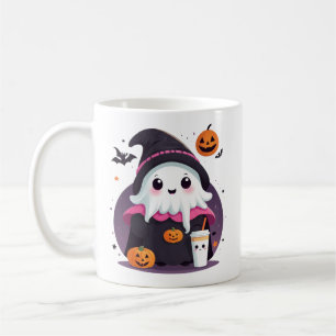 drôle et mignon fantôme halloween chocolate tasses