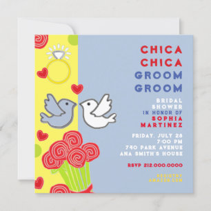 Drôle été nuptiale invitation à la douche