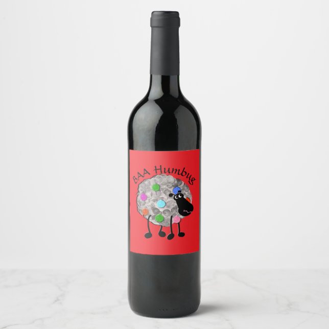 Drôle étiquette bouteille de vin de mouton (Devant)
