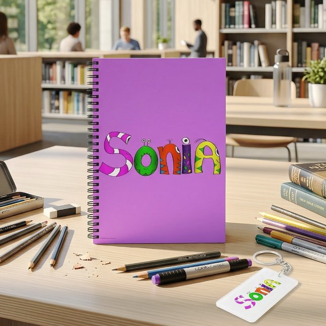 Drôle Fellows Carnet du nom du dessin | Sonia (Take a look at this most awesome cartoon character name "Sonia" notebook!)