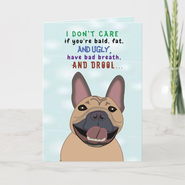 Drôle Fête des pères Chien Papa Carte pour Animaux (Devant)
