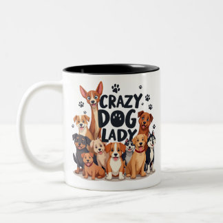 Drôle fou chien Mug Amateurs de café Coupe-cadeau