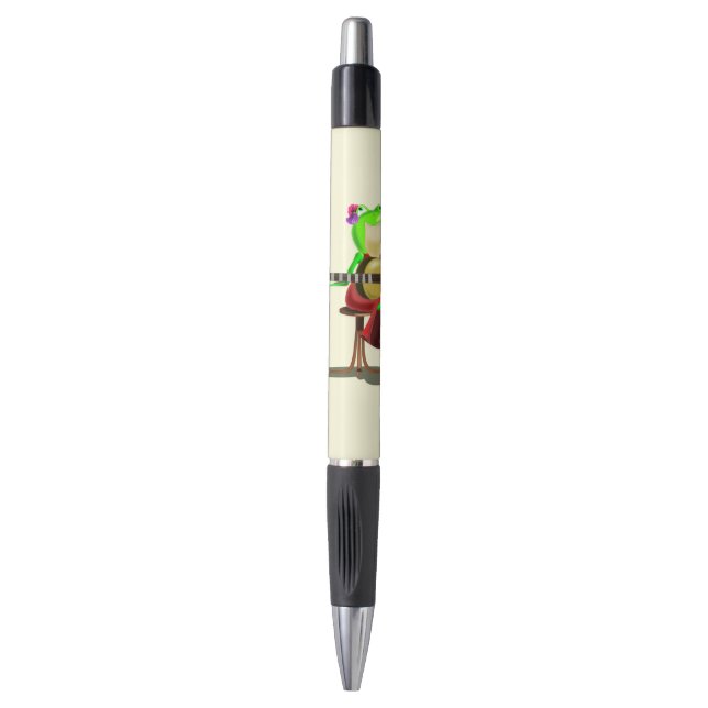 Drôle Frog Jouer Stylo De Guitare (Devant (Vertical))