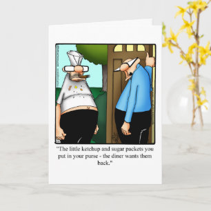 Drôle Garder en contact Carte de voeux Humour