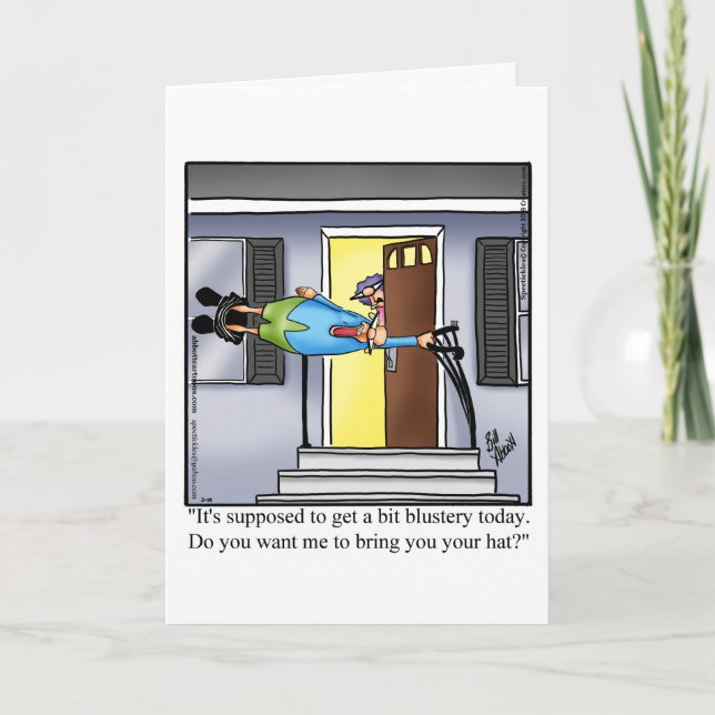 Drôle Garder en contact Carte de voeux Humour (Devant)