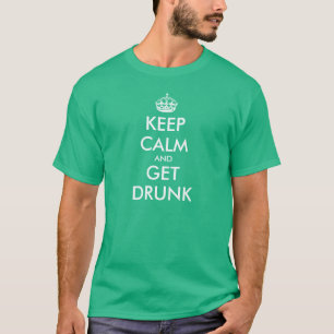Drôle gardez le T-shirt calme   pour garder le