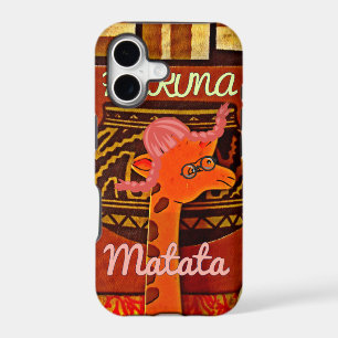 Drôle Giraffe avec texte cool Hakuna Matata
