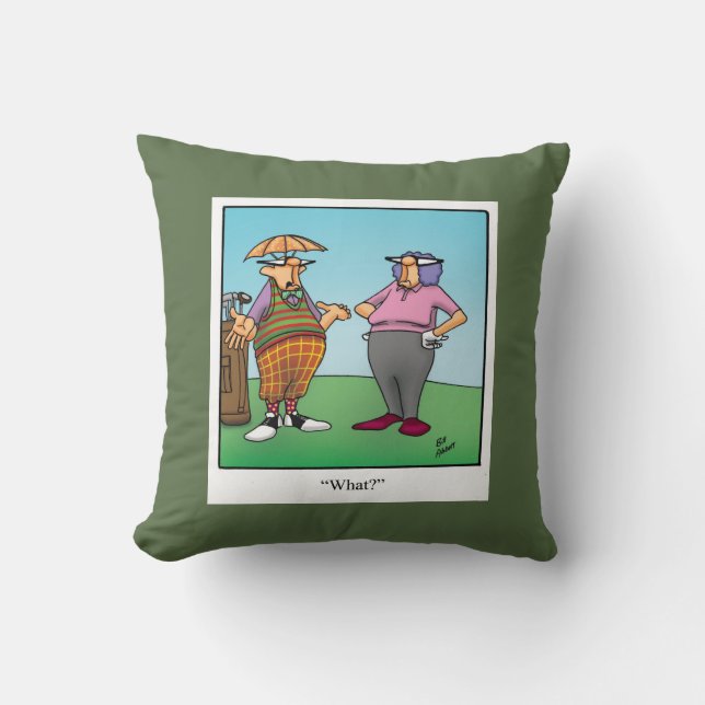 Drôle Golf Humour Coussin cadeau (Recto)