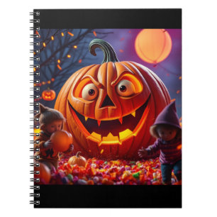 Drôle Halloween Citrouille Carnet — Cadeau unique