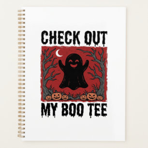 Drôle Halloween Fantôme Boo Tee Vintage Vector Des