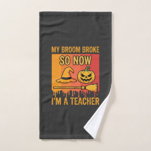 Drôle Halloween Professeur Mon Balai Cassa Sorcièr