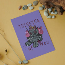 Drôle Halloween Voodoo Carte de poupée