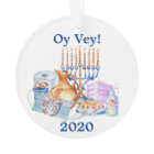 Drôle Hanukkah Covid Aquarelle Quarantaine 2020