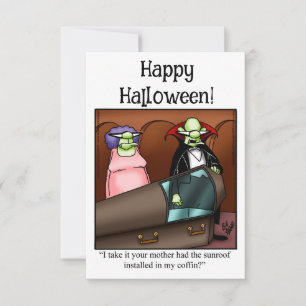 Drôle Happy Halloween Humour Carte de voeux