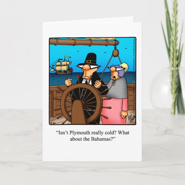 Drôle Humour Thanksgiving Pour La Carte Snowbirds (Devant)