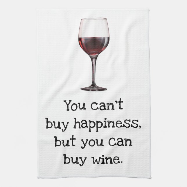 Drôle Humour Vin Cuisine Serviettes (Vertical)
