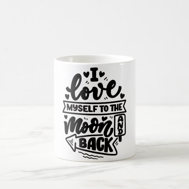 Drôle Inspirationnel Calligraphie Classique Mug (Centre)