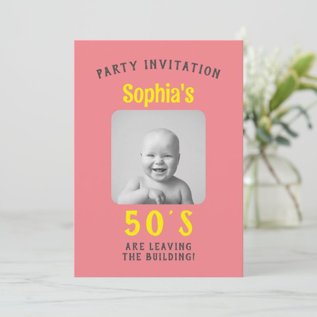 Drôle Invitation Anniversaire (Debout devant)