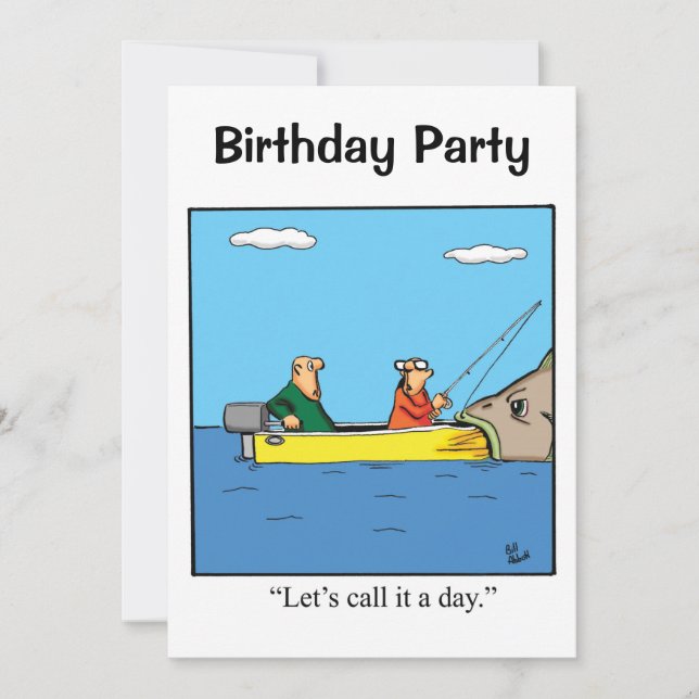 Drôle Invitations De Fête D'Anniversaire Pour Lui (Devant)
