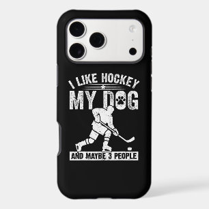 Drôle J'aime le hockey Mon chien et peut-être 3 pe