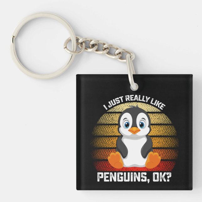 Drôle J'Aime Vraiment Les Pingouins OK (Devant)