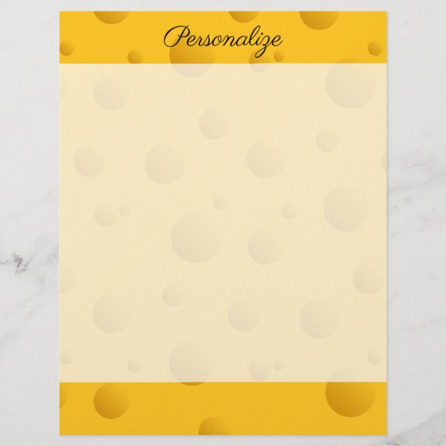 Drôle jaune fromage suisse texture écriture papier (Devant)