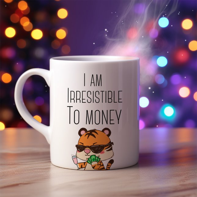 Drôle Je suis irrésistible à l'argent café Mug (Créateur téléchargé)