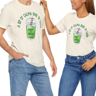 Drôle Jésus et Macha, foi Matcha T-Shirt