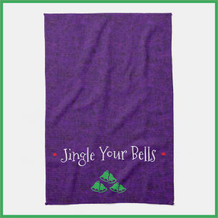 Drôle Jingle Cloches Serviette de cuisine
