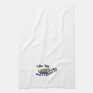 Drôle juif Latke Hanoukka serviette de cuisine