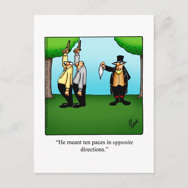 Drôle Juste Pour Rire Carte Postale Humour (Devant)
