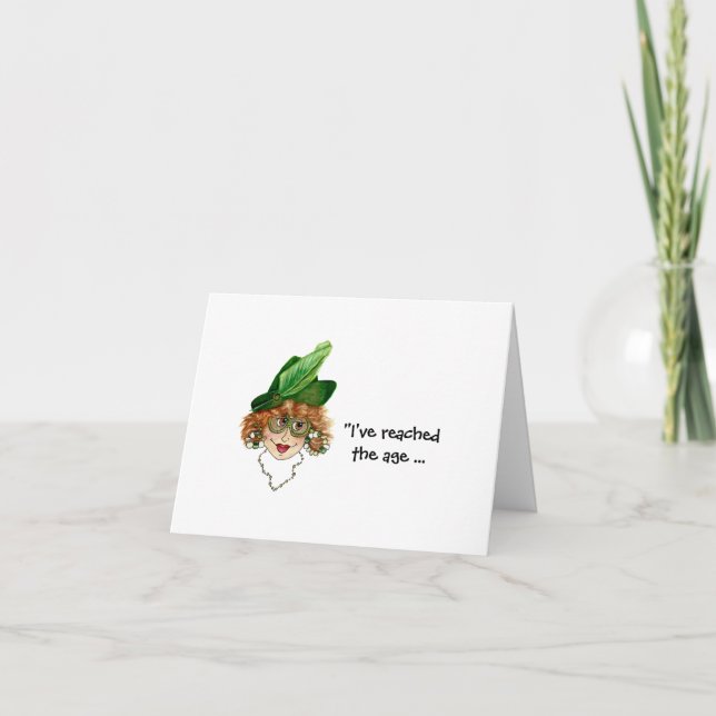 Drôle, la carte de pensée du train de la dame luna (Devant)