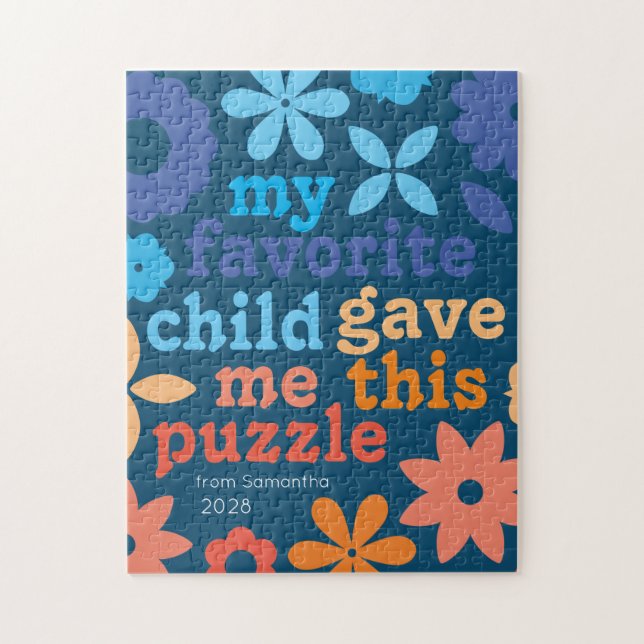 drôle la journée de la mère préféré enfant Puzzle (Vertical)