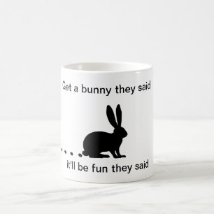 Drôle Lapin Poop Café Mug